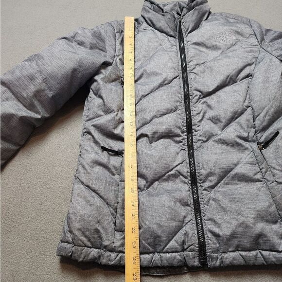 The North Face Down Filled Gray Puffer Jacket Sz Med - Picture 11 of 12